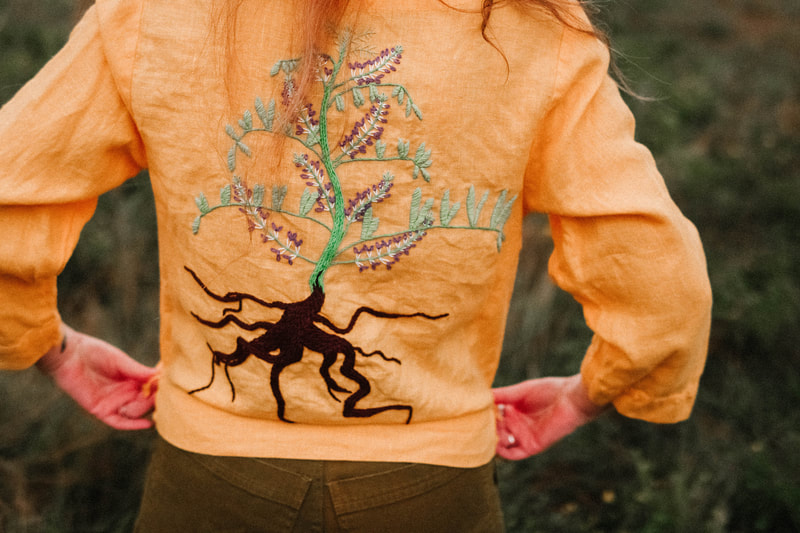 tree embroidery, product photography by Minnesota based photographer Kayla Schiltgen
